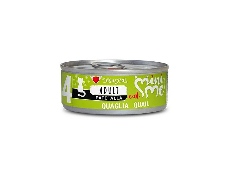 Disugual Mini Me 4 Quaglia 85g umido gatto