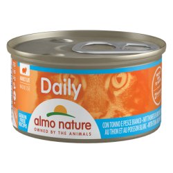 Almo Nature Daily Menù Mousse con Tonno e Pesce Bianco 85g umido gatto