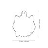 Medaglietta Cane West Highland White Terrier