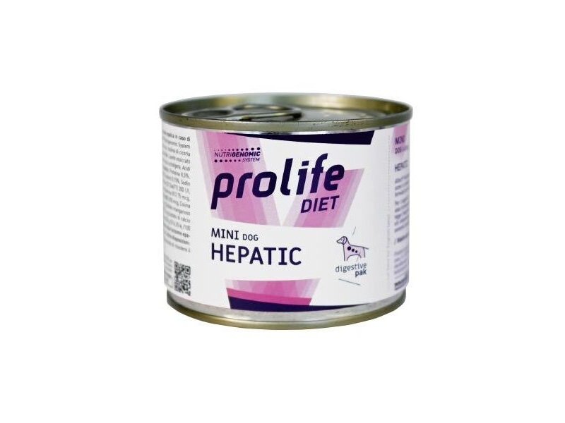Prolife diet Mini Hepatic 200g umido dietetico cane
