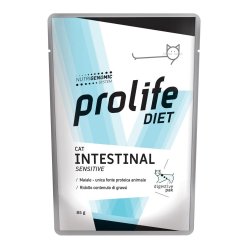 Prolife diet cat Intestinal Sensitive 85g dieta umido gatto