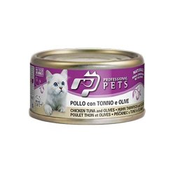 Professional Pets Tonno, Pollo e Olive 70g umido gatto