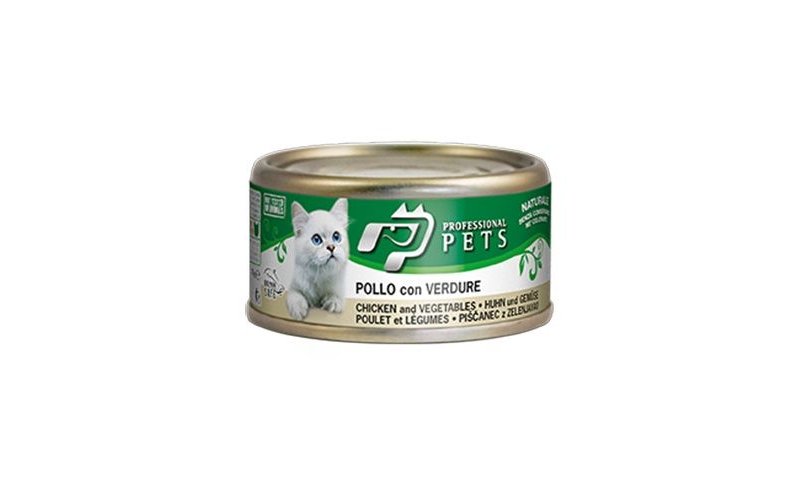 Professional Pets Pollo e Verdure 70g umido gatto