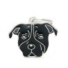 Medaglietta Cane Amstaff Nero