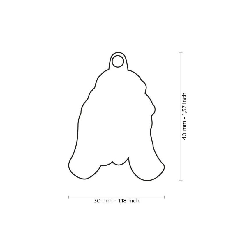 Medaglietta Cane Basset Hound