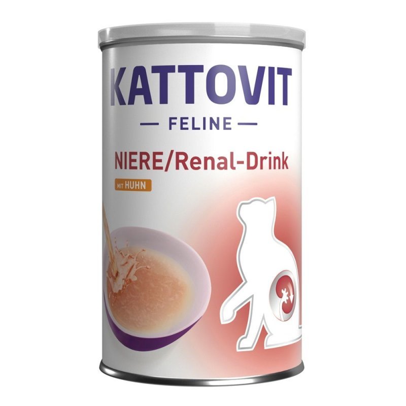 Kattovit Renal Drink Pollo 135g alimento dietetico liquido gatto feline diet