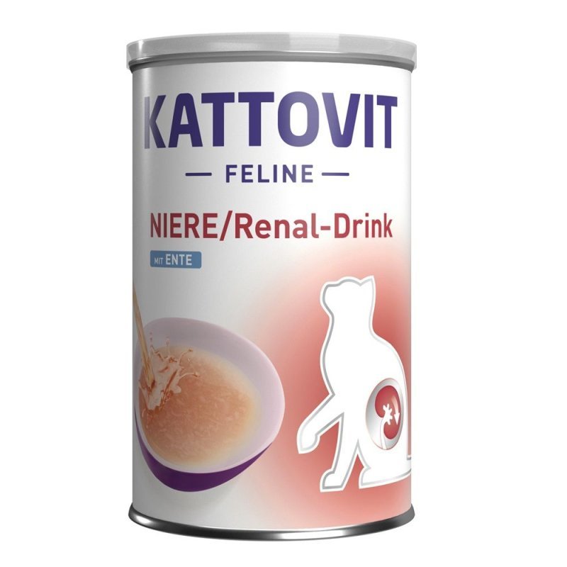 Kattovit Renal Drink Anatra 135ml alimento dietetico liquido gatto feline diet