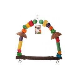 Back Zoo Nature Coconut Swing gioco per papagalli