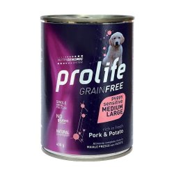 Prolife Puppy Sensitive Maiale e patate 400g umido cucciolo