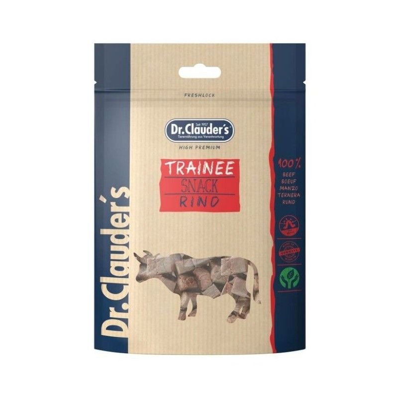 Dr. Clauder's Traineesnack manzo 80g snack per cani in cubetti