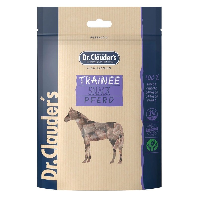 Dr. Clauder's Traineesnack cavallo 80g snack per cani in cubetti