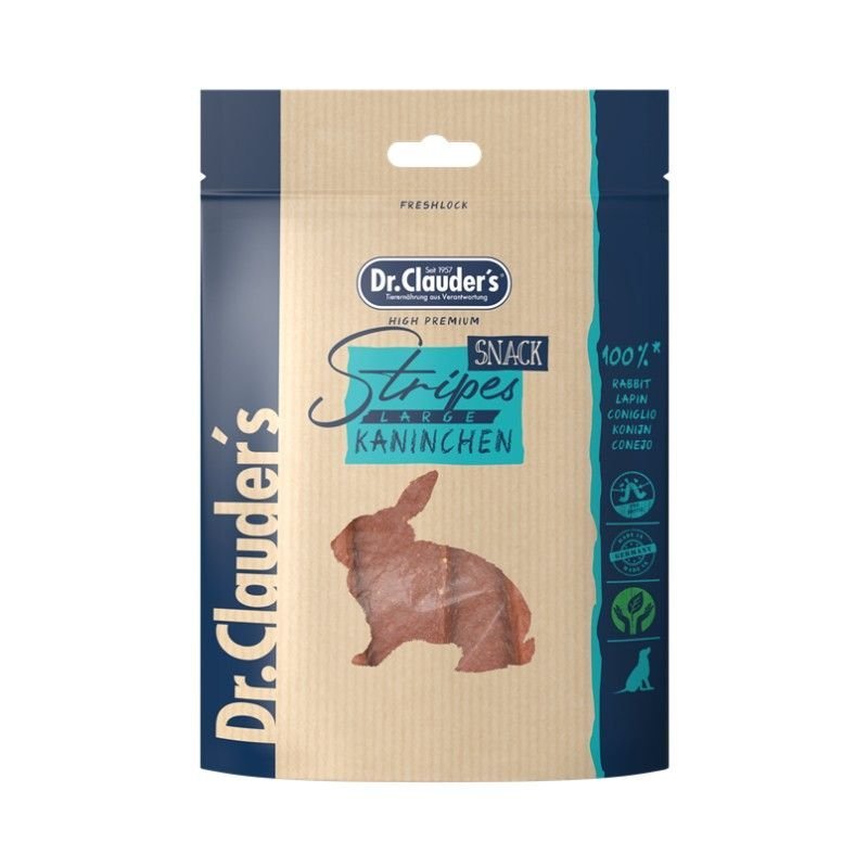 Dr. Clauder's Filet al coniglio 80g snack per cani in filetti