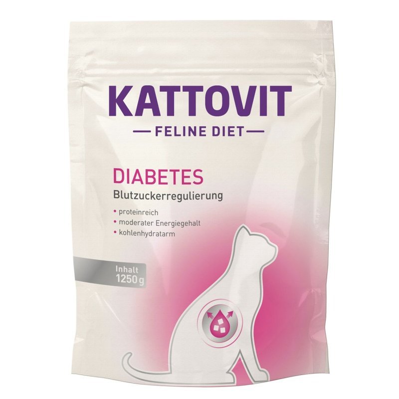 Kattovit Diabetic 1,25kg crocchette dietetiche gatto feline diet