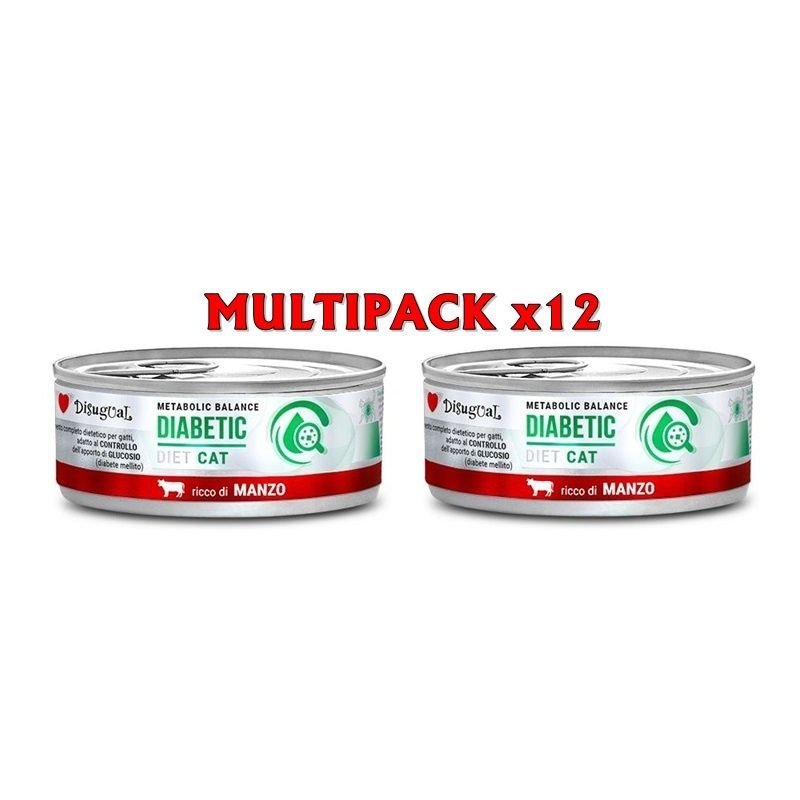 Disugual Diabetic Manzo 12X 85g umido dietetico gatto
