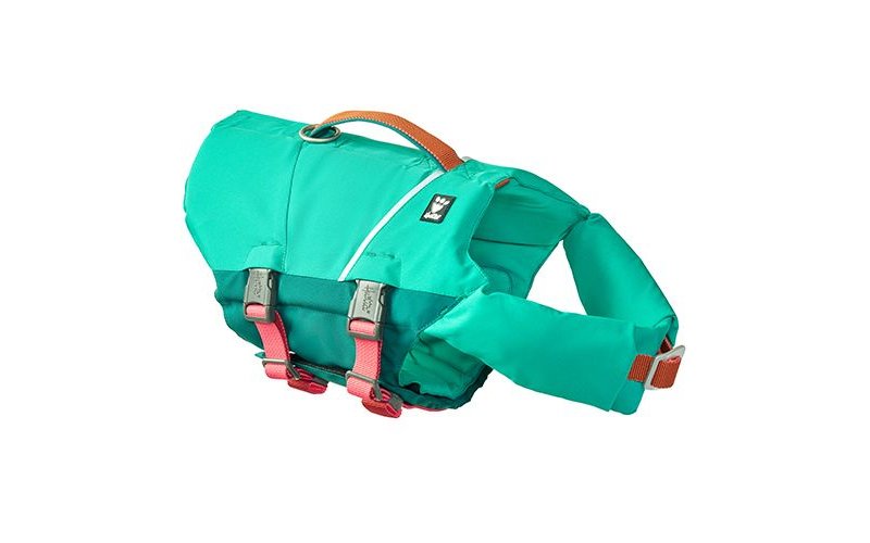 Hurtta Life Savior Eco Verde Aqua Peacock salvagente per cani
