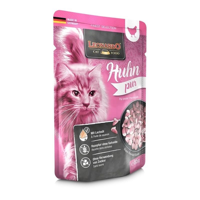 Leonardo Puro Pollo 85g umido gatto finest selection