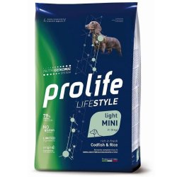 Prolife Mini Light Merluzzo e riso 7kg Nutrigenomic crocchette cane