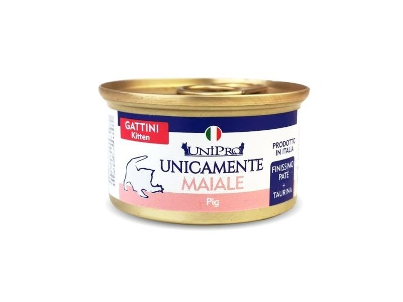 UniPro Unicamente Kitten Maiale 85g umido gattino monoproteico