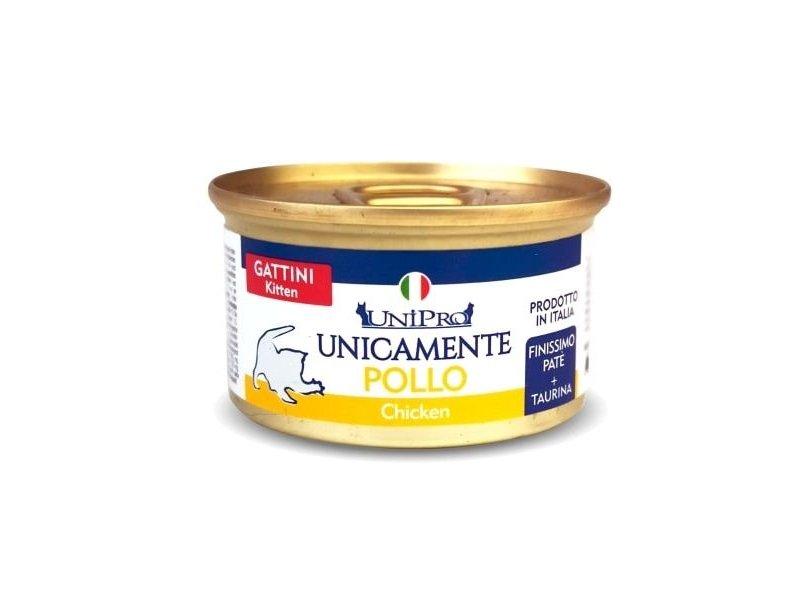UniPro Unicamente Kitten Pollo 85g umido gattino monoproteico