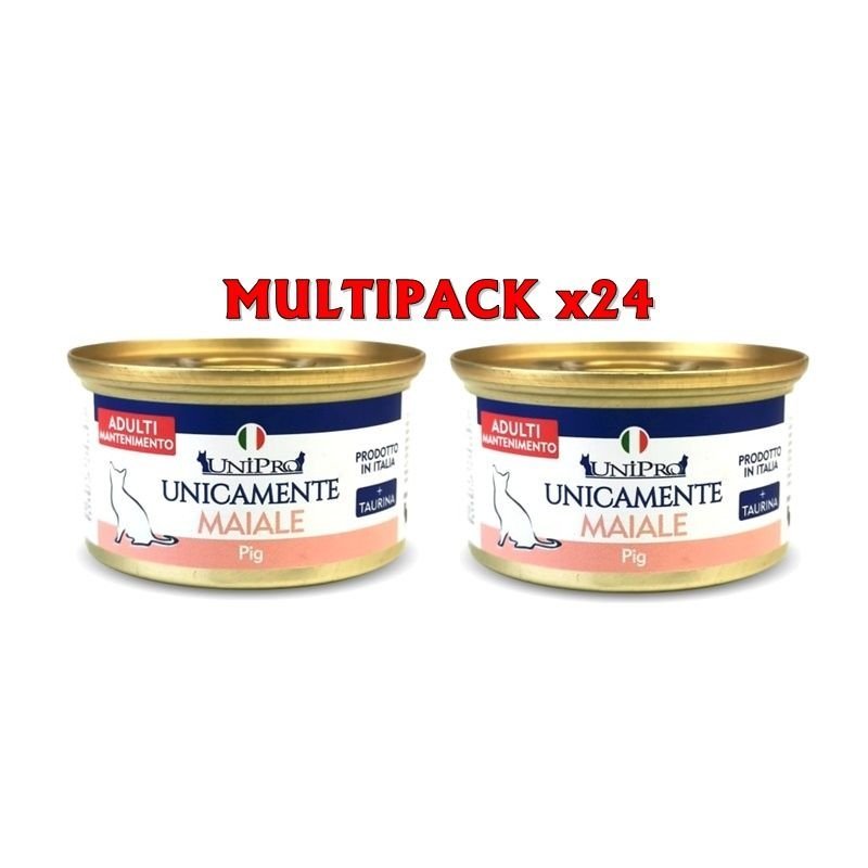 UniPro Unicamente Maiale 24x 85g umido gatto monoproteico