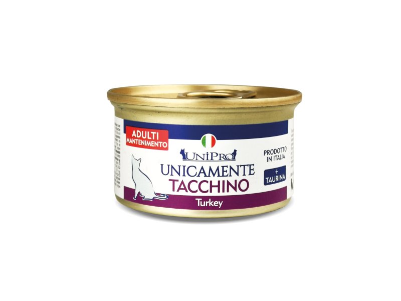 UniPro Unicamente Tacchino 85g umido gatto monoproteico
