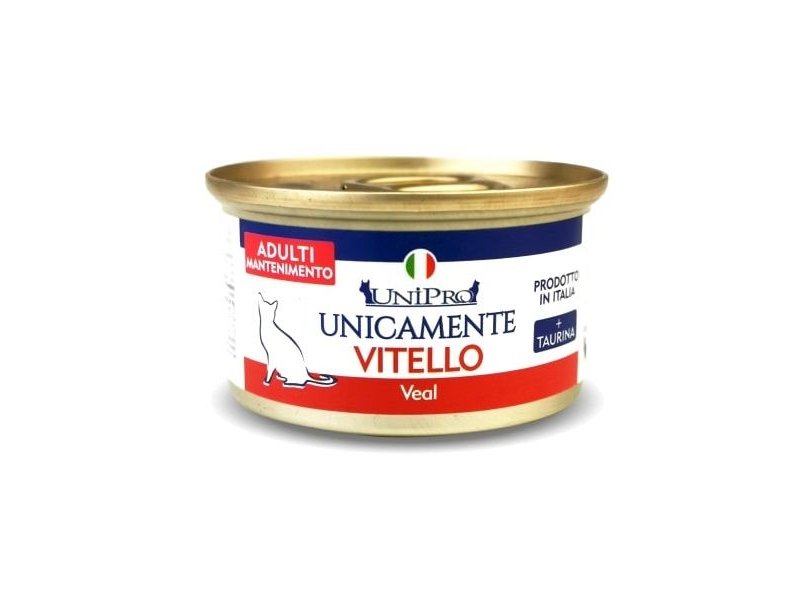 UniPro Unicamente Vitello 85g umido gatto monoproteico