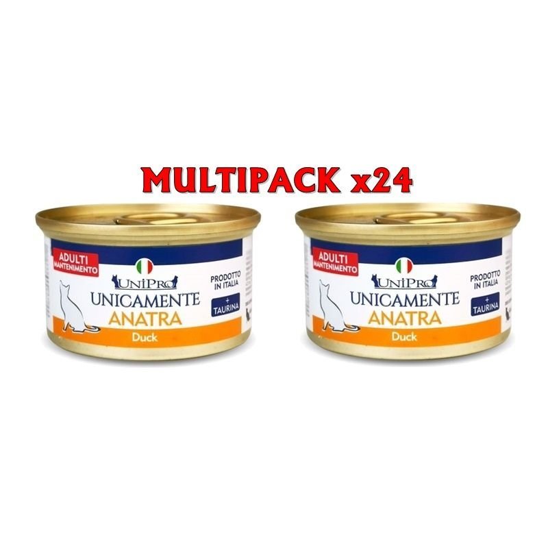 UniPro Unicamente Anatra 24x 85g umido gatto monoproteico