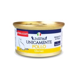 UniPro Unicamente Sterilizzato Pollo 85g umido gatto monoproteico