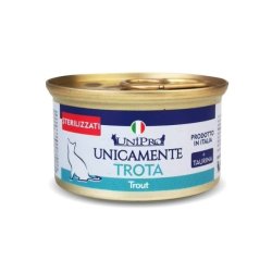 UniPro Unicamente Sterilizzato Trota 85g umido gatto monoproteico