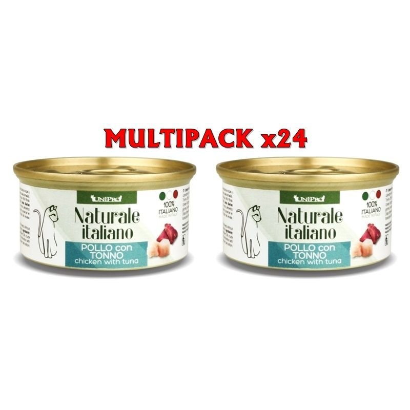 UniPro Naturale Pollo e Tonno 24x 85g umido gatto