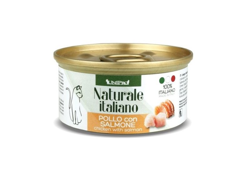 UniPro Naturale Pollo e Salmone 85g umido gatto