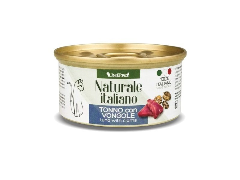 UniPro Naturale Tonno e Vongole 85g umido gatto