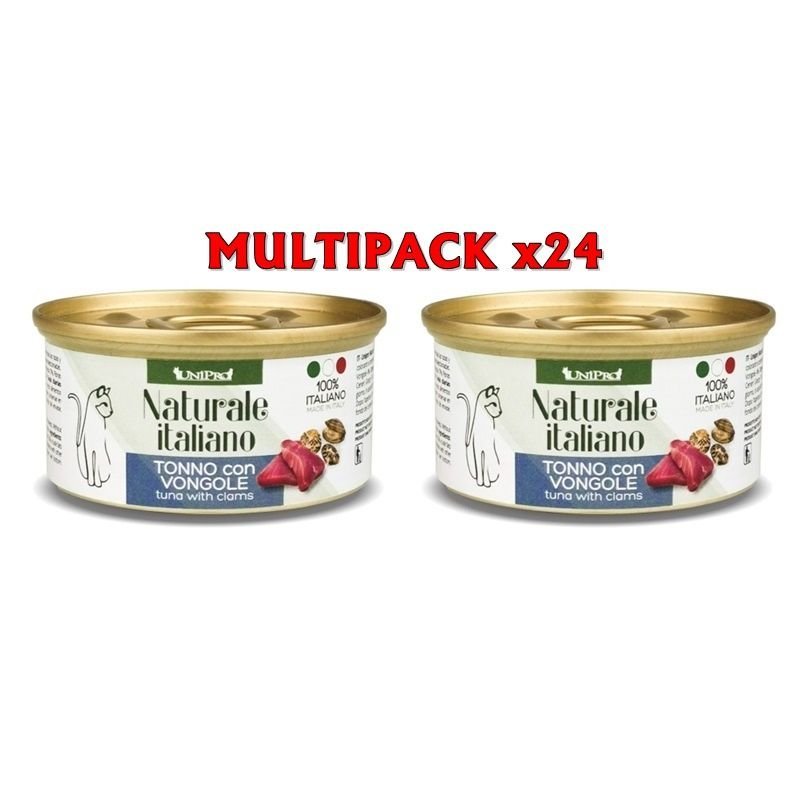 UniPro Naturale Tonno e Vongole 24x 85g umido gatto