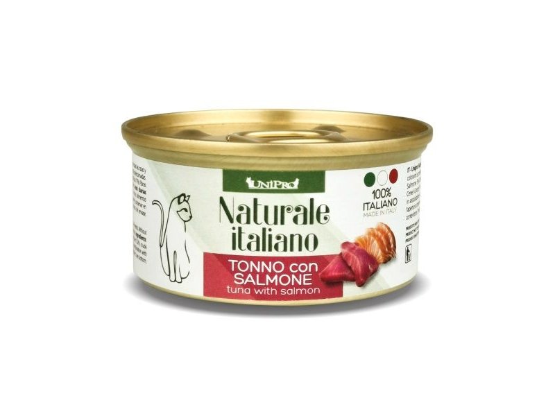 UniPro Naturale Tonno e Salmone 85g umido gatto