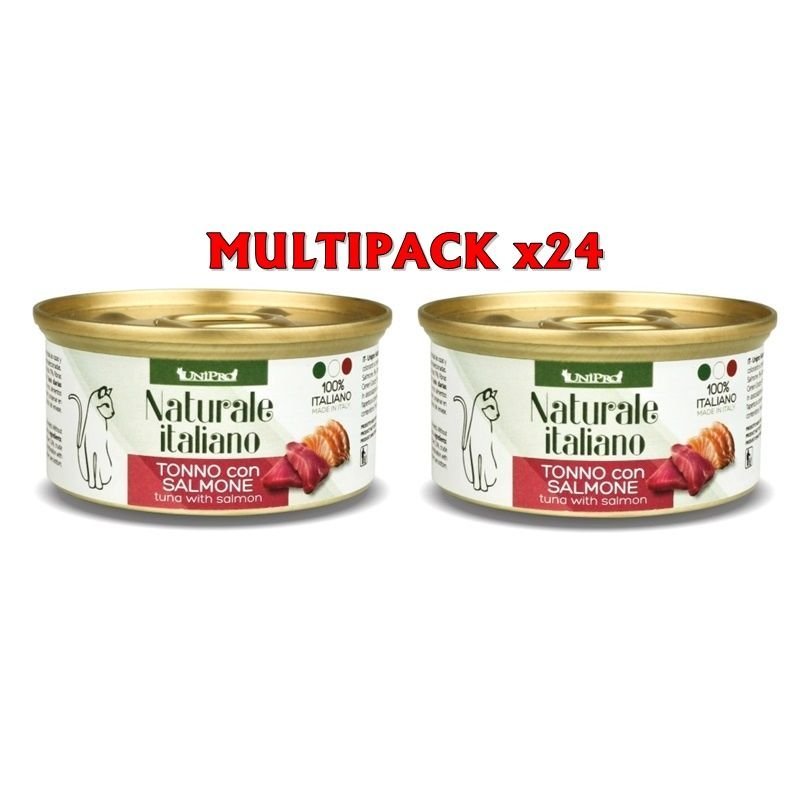 UniPro Naturale Tonno e Salmone 24x 85g umido gatto