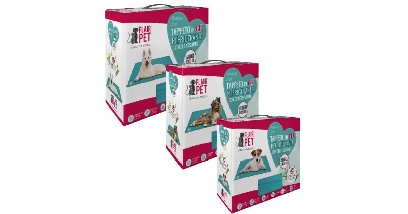 Flair Pet Materassino refrigerante con olii essenziali - tappetino per cani