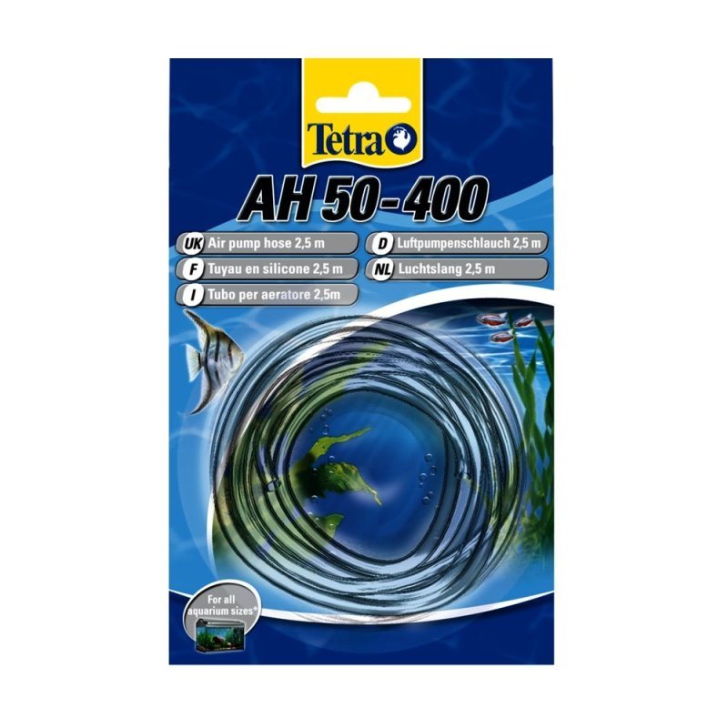 Tetra AH50-400 tubicino trasparente aeratori Ø 4-6 mm 2,5 m