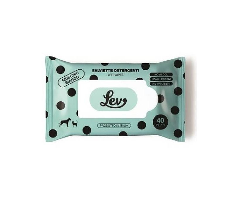 Lev Salviette detergenti al Muschio Bianco formato 40pz
