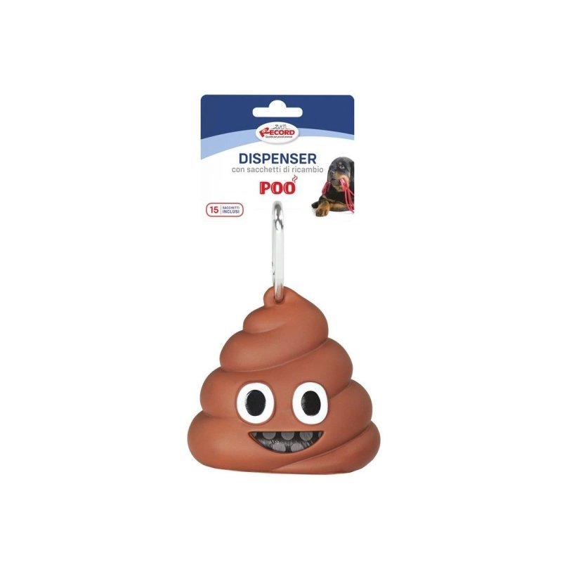 Record Dispenser Poo in pvc per sacchetti igienici