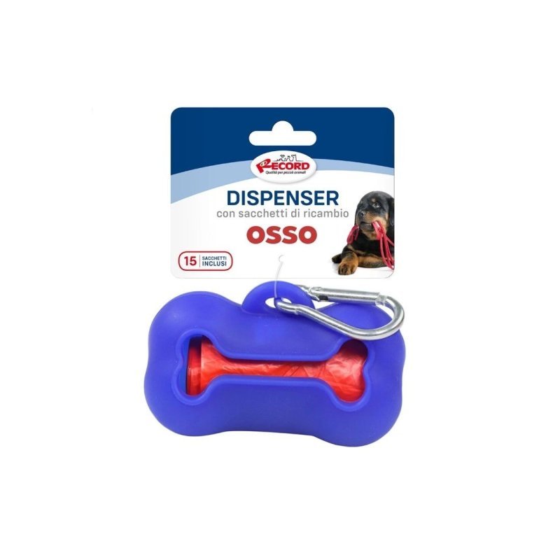 Record Osso dispenser sacchetti igienici per cani in silicone