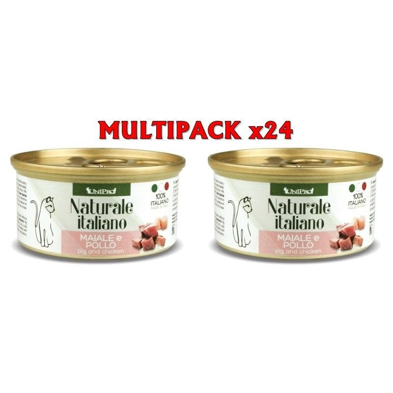 UniPro Naturale Maiale e Pollo 24x 85g umido gatto