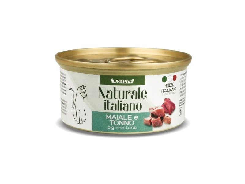 UniPro Naturale Maiale e Tonno 85g umido gatto