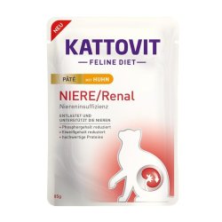 Kattovit Renal patè Pollo 85g umido dietetico gatto feline diet