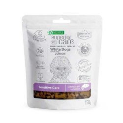 Nature's Protection White Dogs Junior Snack Salmon 150g Sensitive cucciolo Superior Care Grain Free