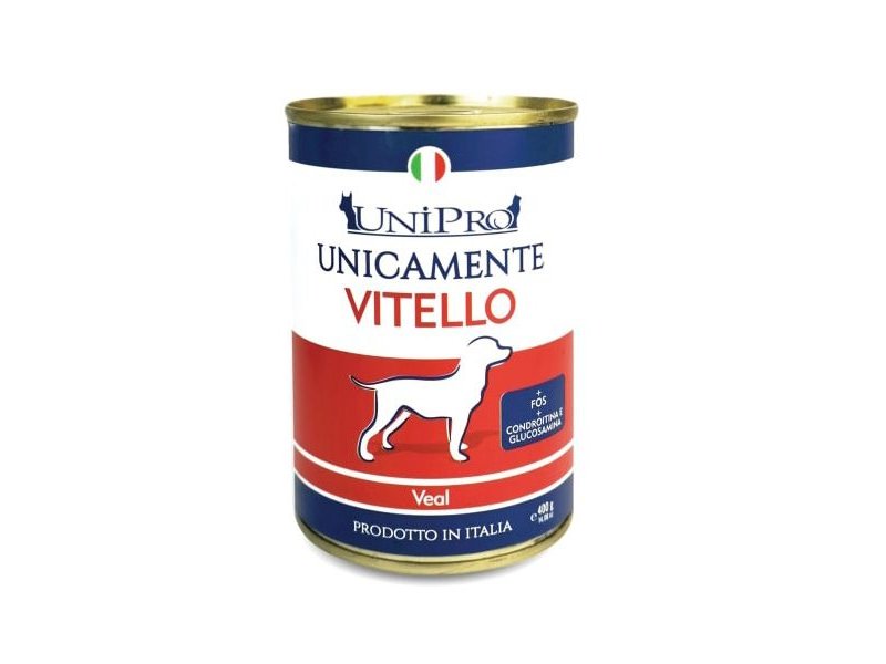 UniPro Unicamente Vitello 400g umido cane monoproteico