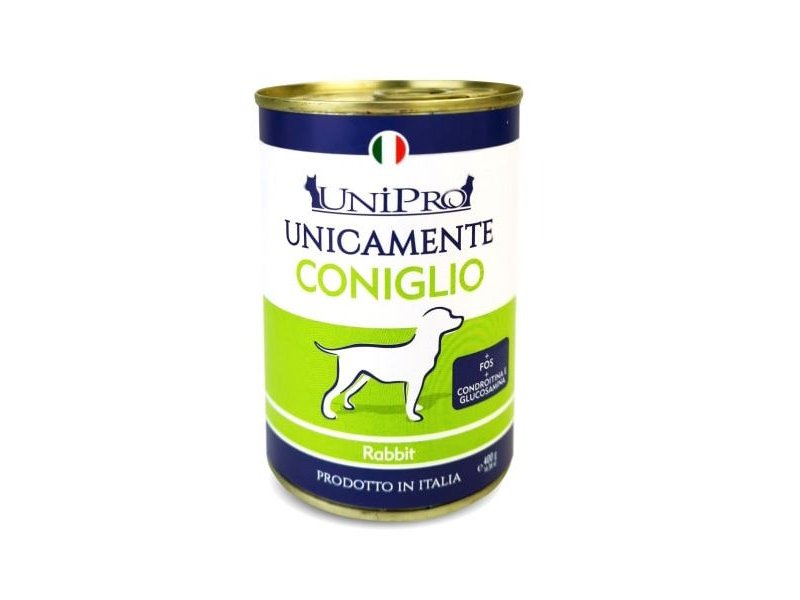 UniPro Unicamente Coniglio 400g umido cane monoproteico