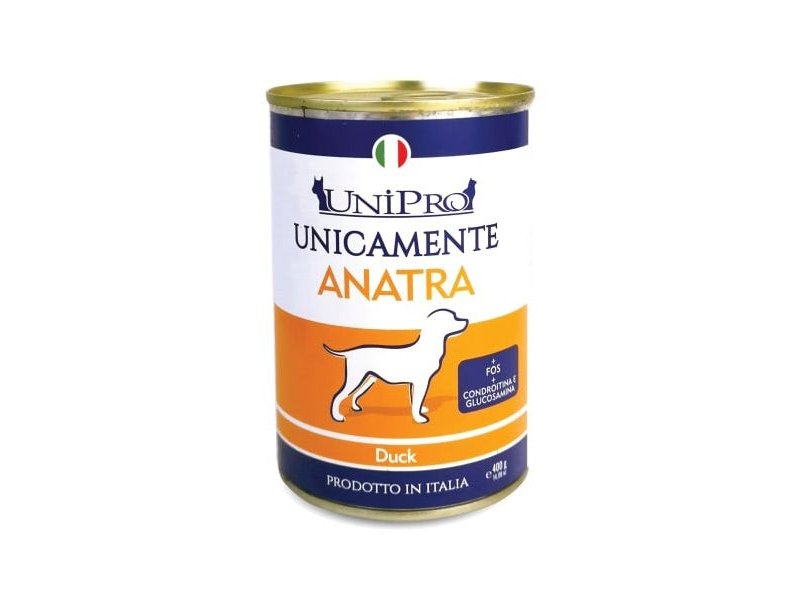 UniPro Unicamente Anatra 400g umido cane monoproteico