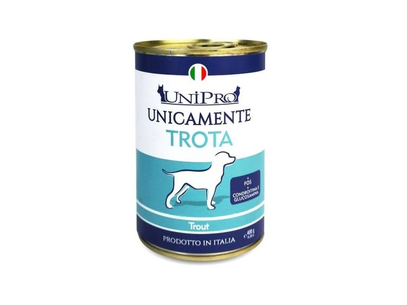 UniPro Unicamente Trota 400g umido cane monoproteico