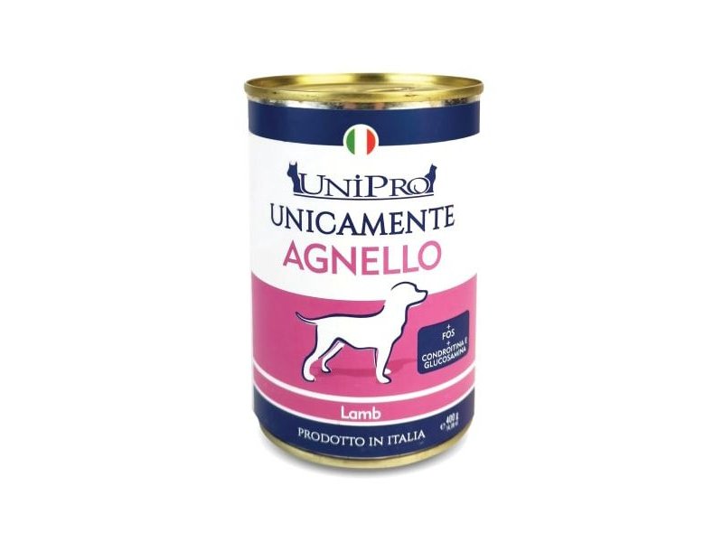 UniPro Unicamente Agnello 400g umido cane monoproteico