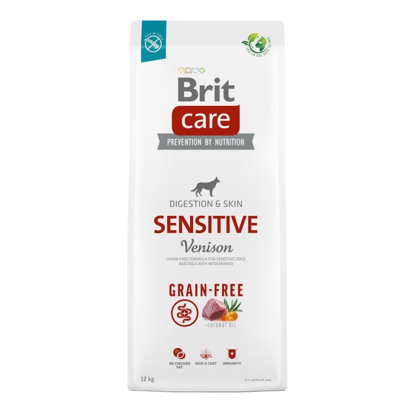 Brit Care Sensitive Venison 12kg crocchette cane grain free